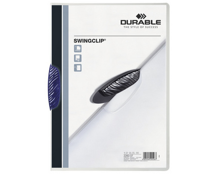 DURABLE Klemmhefter SWINGCLIP 226007 für 30 Blatt A4 dunkelblau