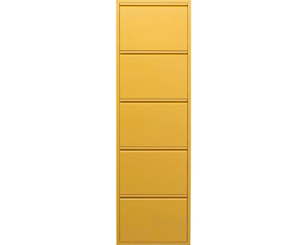 Kare Schuhschrank Caruso 5, Gelb