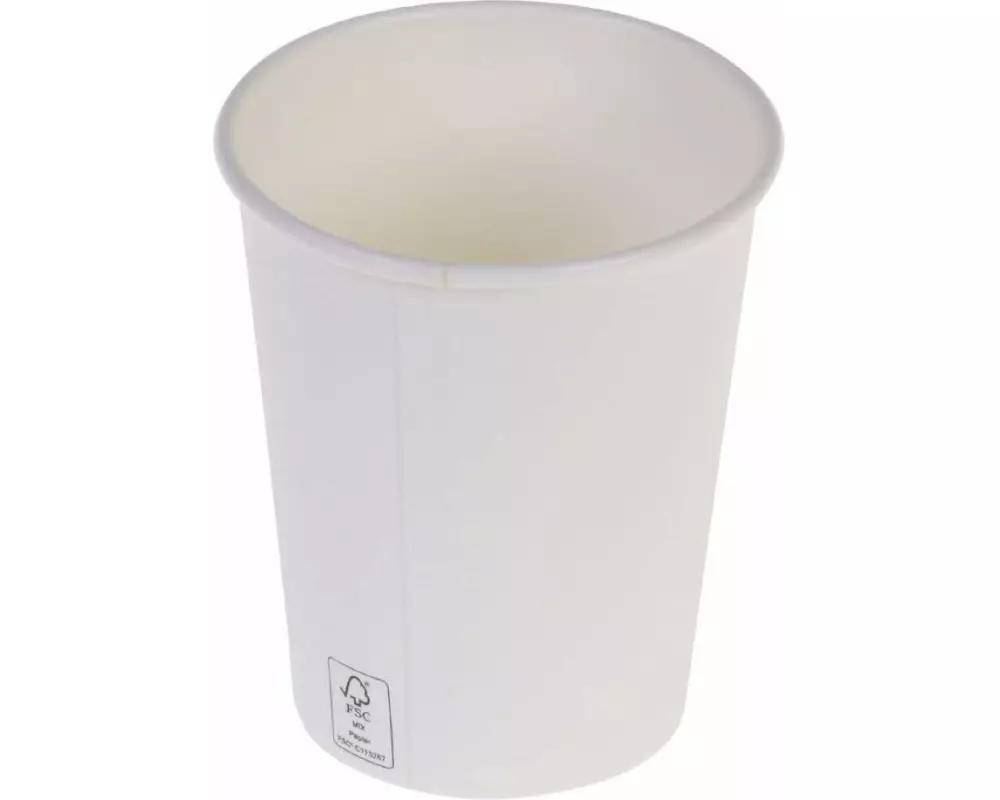 Haushaltsware Einweg-Kaffeebecher 200 ml, 50 Stück, Weiss