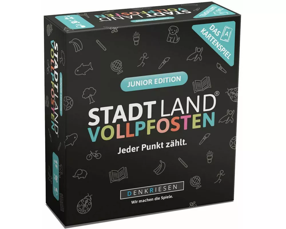 DENKRIESEN - STADT LAND VOLLPFOSTEN - Das Kartenspiel - Junior Edition