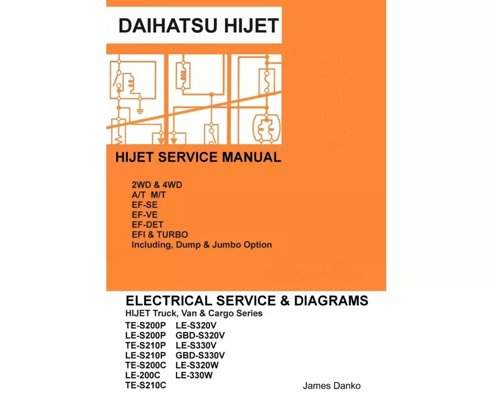 Daihatsu Hijet English Electrical Service Manual S200p S210p S320v S330v