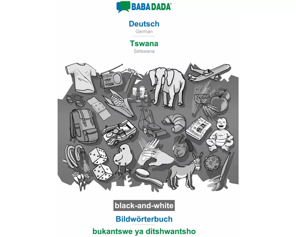 Deutsch - Tswana, Bildwörterbuch, BW