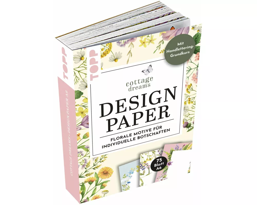 Handlettering Design Paper Block Cottage Dreams A6