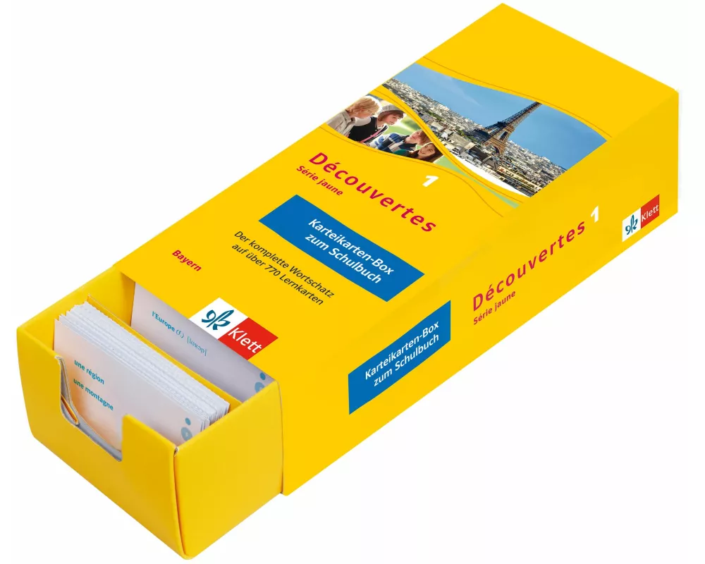 Découvertes 1 Bayern (ab 2017) - Vokabel-Lernbox zum Schulbuch 1. Lernjahr