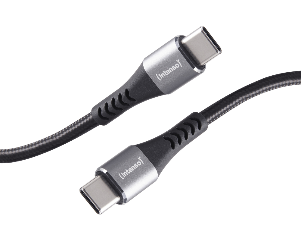 INTENSO Cable USB-C to USB C 7901000 1.5 m, Nylon black