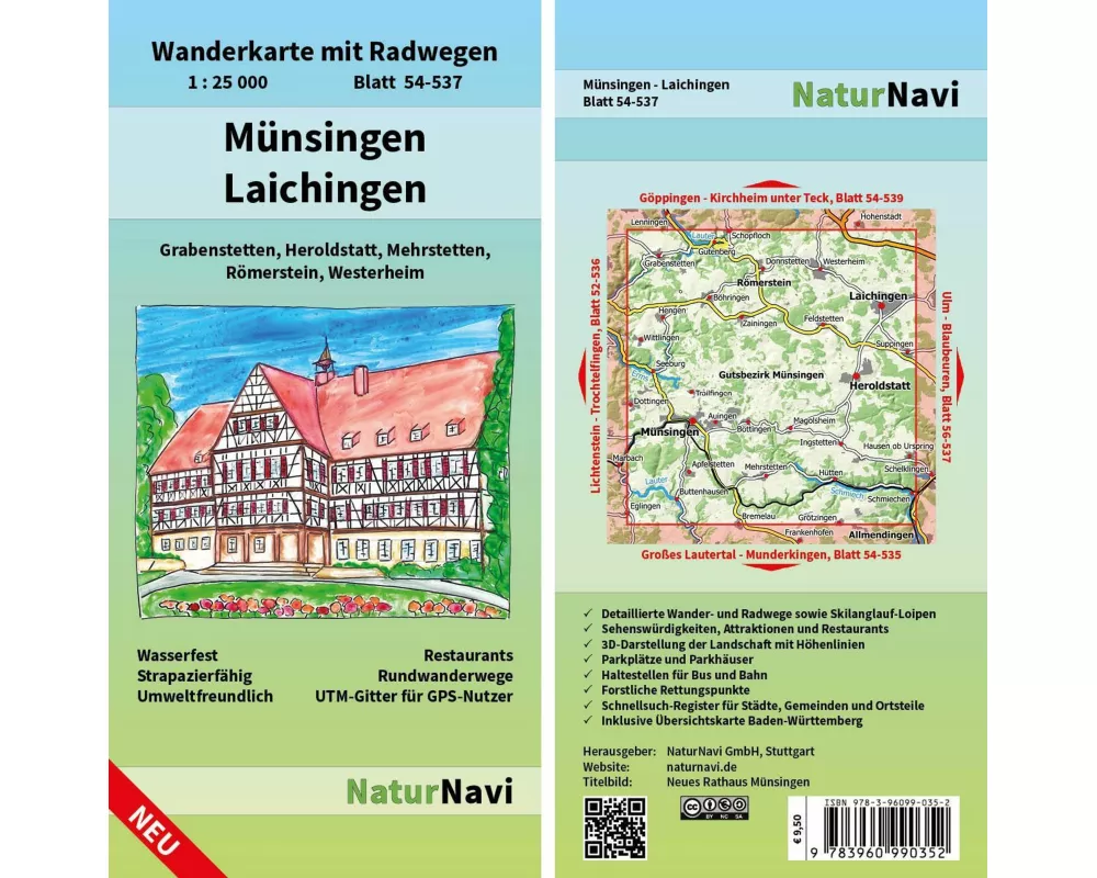 Münsingen - Laichingen 1 : 25 000, Blatt 54-537