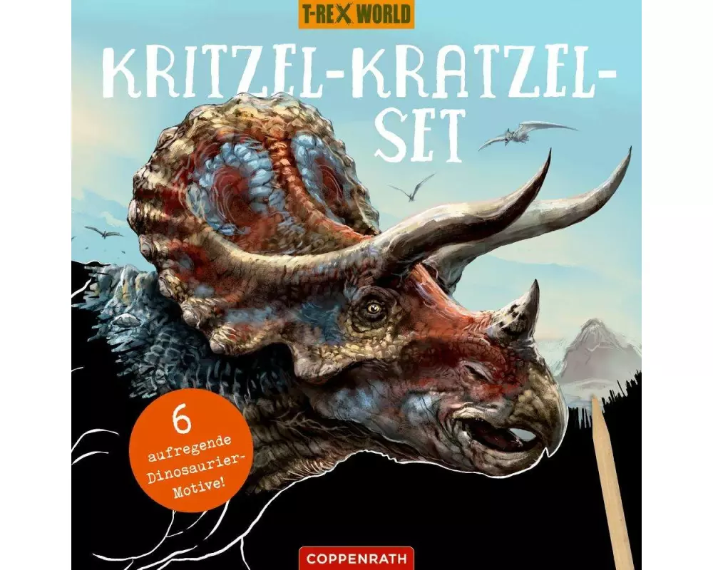 Kritzel-Kratzel-Set , (Triceratops)