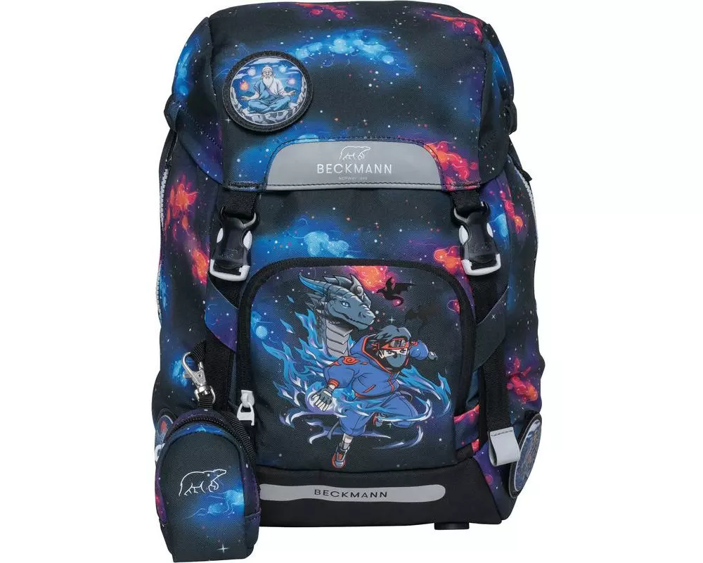 Beckmann Schulrucksack Classic Ninja Elem, 22 Liter