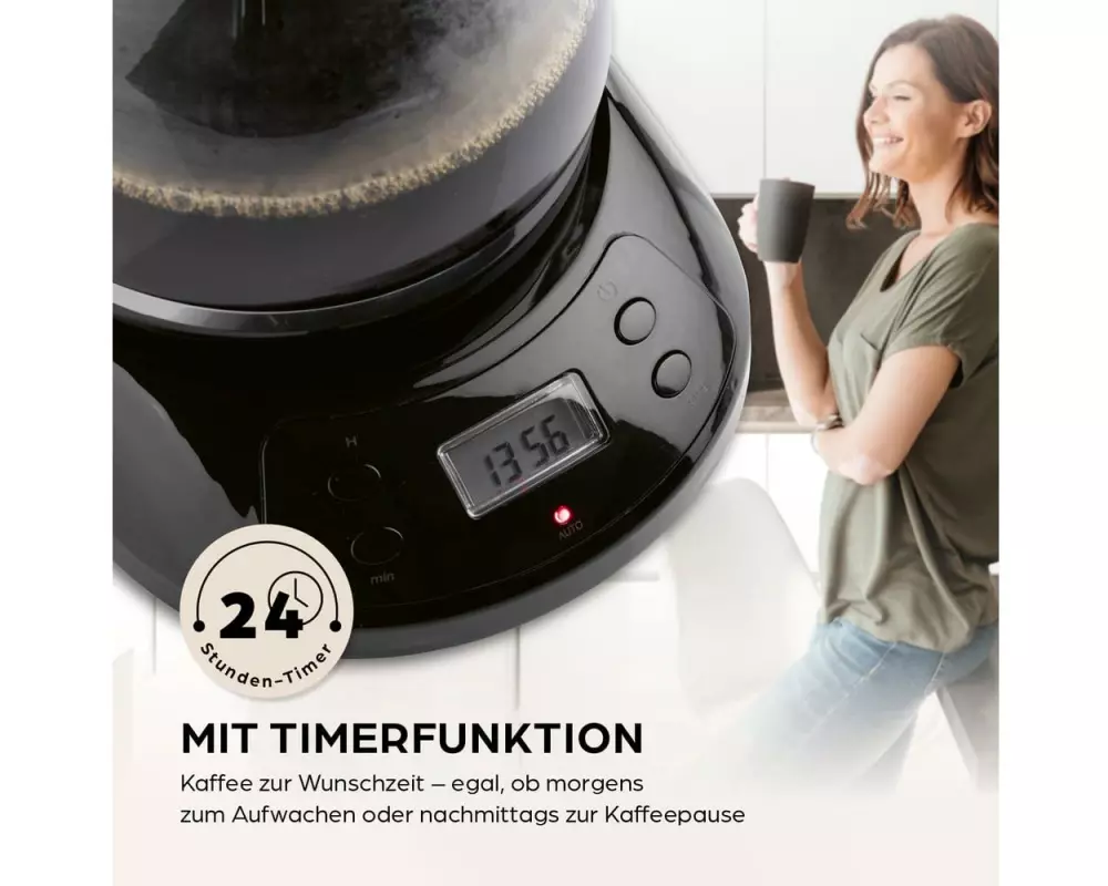 Barista Filterkaffeemaschine 30381 Schwarz/Silber