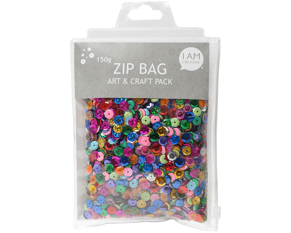 I AM CREATIVE Pailletten Set 150g 4010.07 assortiert