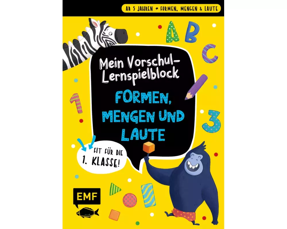 Mein bunter Lernspielblock – Vorschule: Formen, Mengen und Laute