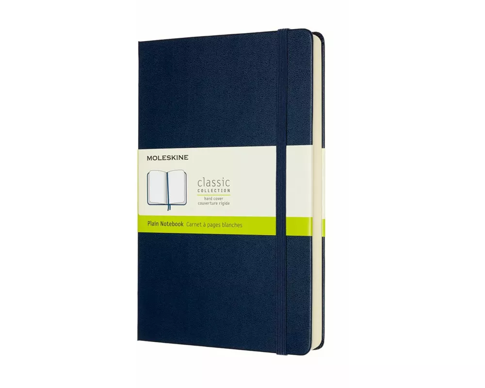 Moleskine Notizbuch - Erweitert, Large/A5, Blanko, Fester Einband, Saphir
