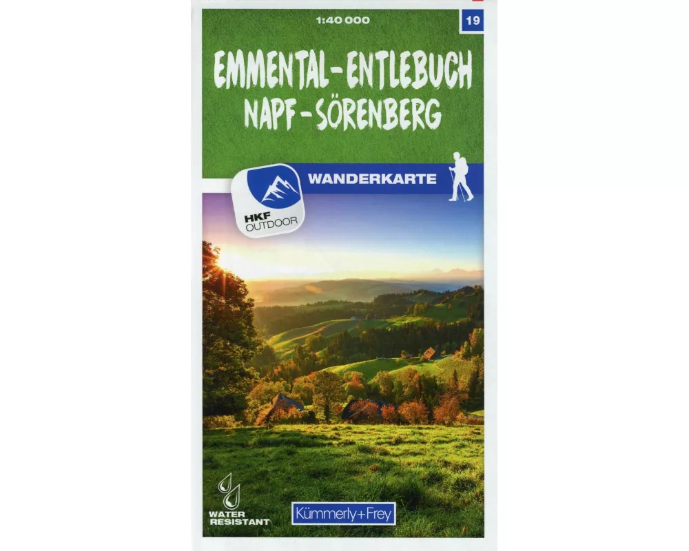 Kümmerly+Frey Wanderkarte 19 Emmental, Entlebuch 1:40.000