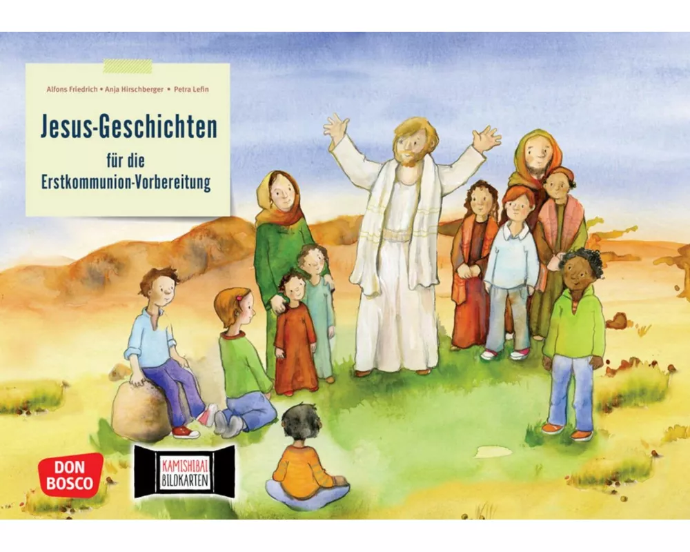 Jesus-Geschichten für die Erstkommunion-Vorbereitung. Kamishibai Bildkartenset