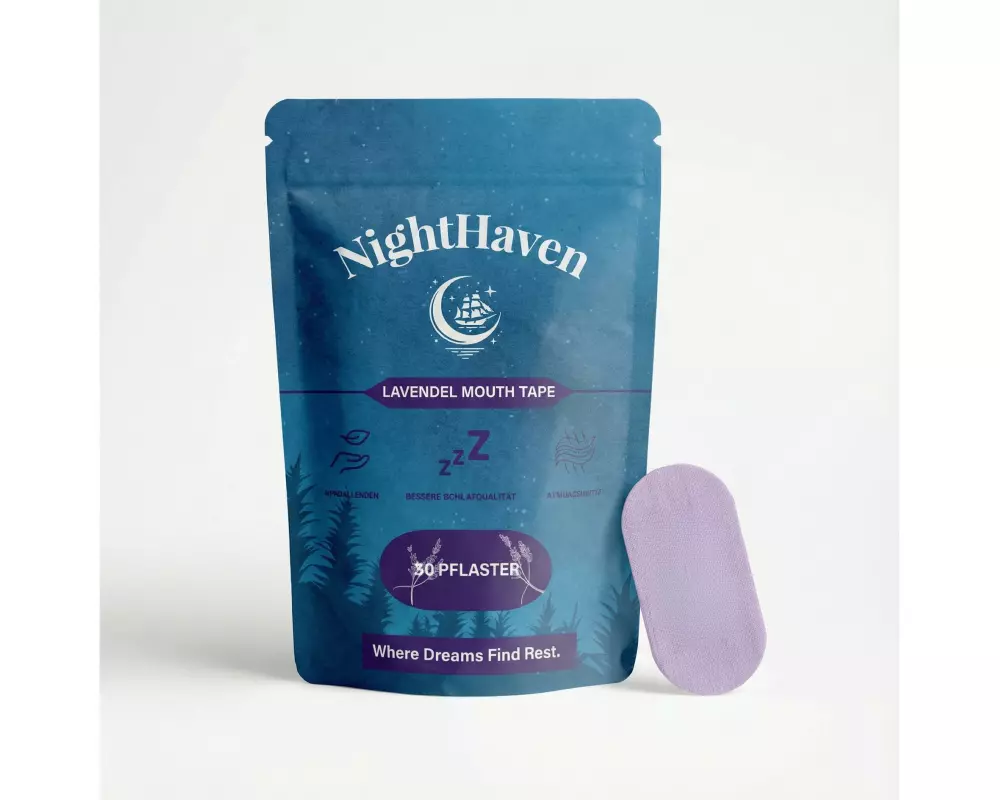 NightHaven Mundpflaster Lavendel Mouth Tape 50g, 30 Stück