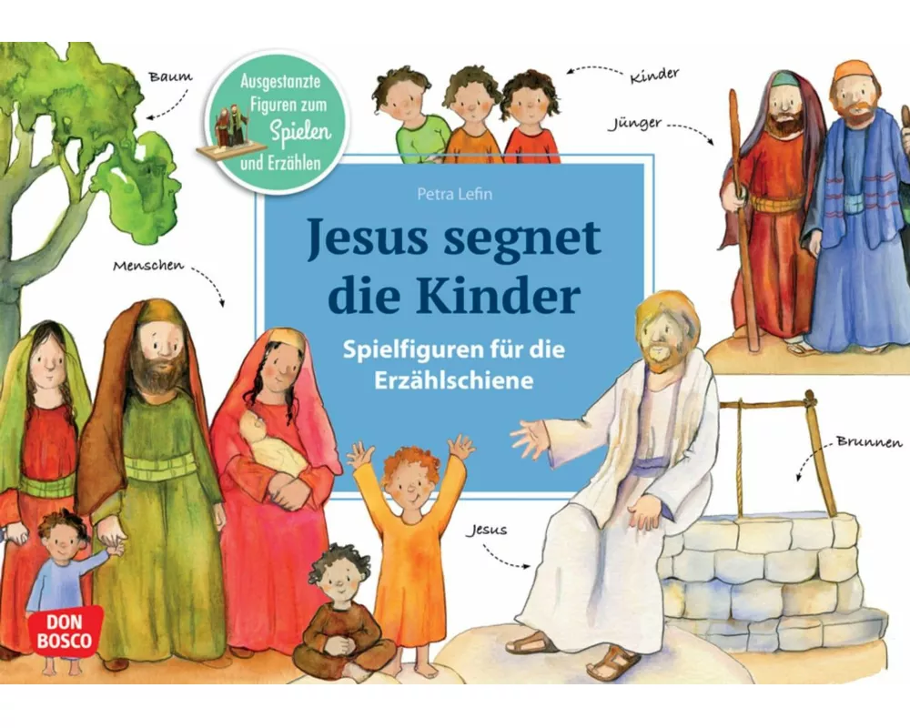 Jesus segnet die Kinder. Erzählschienen-Figurenset