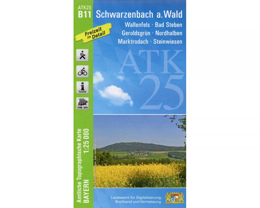 ATK25-B11 Schwarzenbach a.Wald (Amtliche Topographische Karte 1:25000)