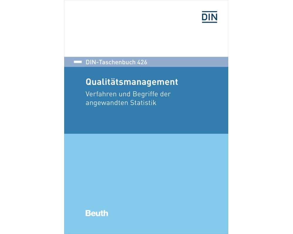 DIN-Taschenbuch 426 Qualitätsmanagement