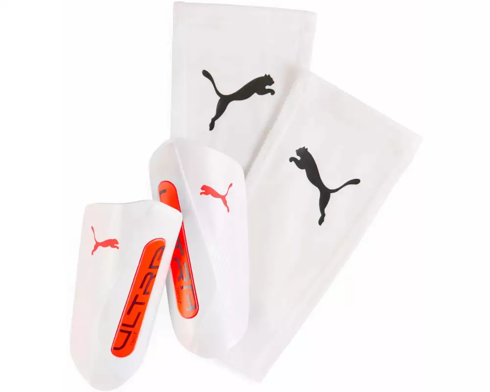 PUMA Shinguards Ultra Twist Sleeve L, Weiss