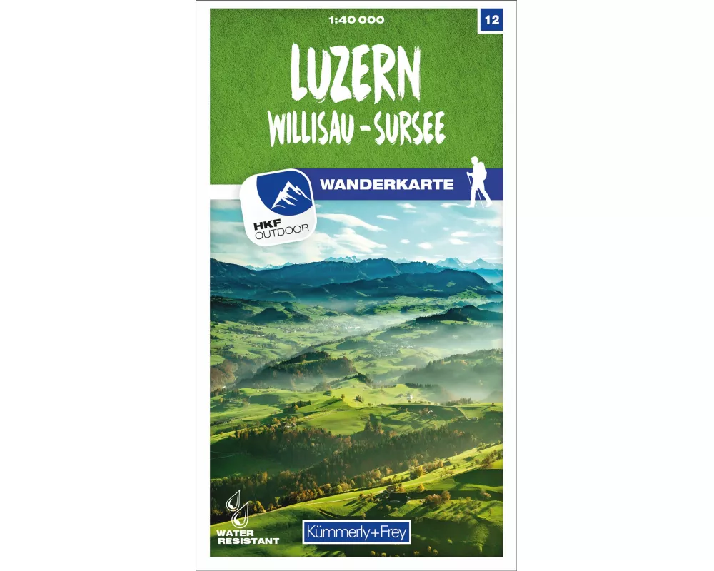 Kümmerly+Frey Wanderkarte 12 Luzern 1:40.000