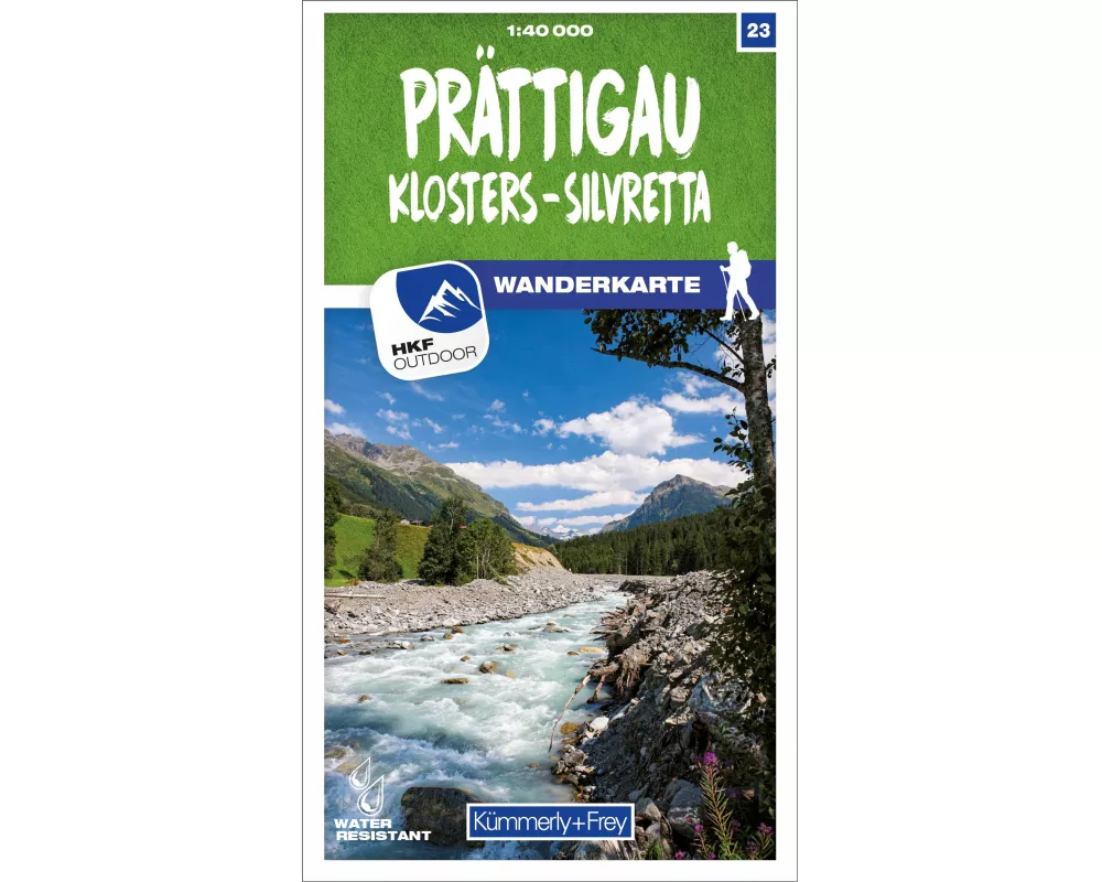 Kümmerly+Frey Wanderkarte 23 Prättigau 1:40.000