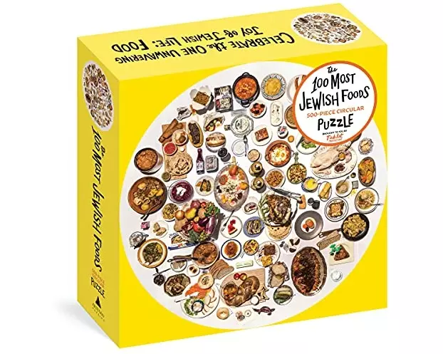 The 100 Most Jewish Foods: 500-Piece Circular Puzzle