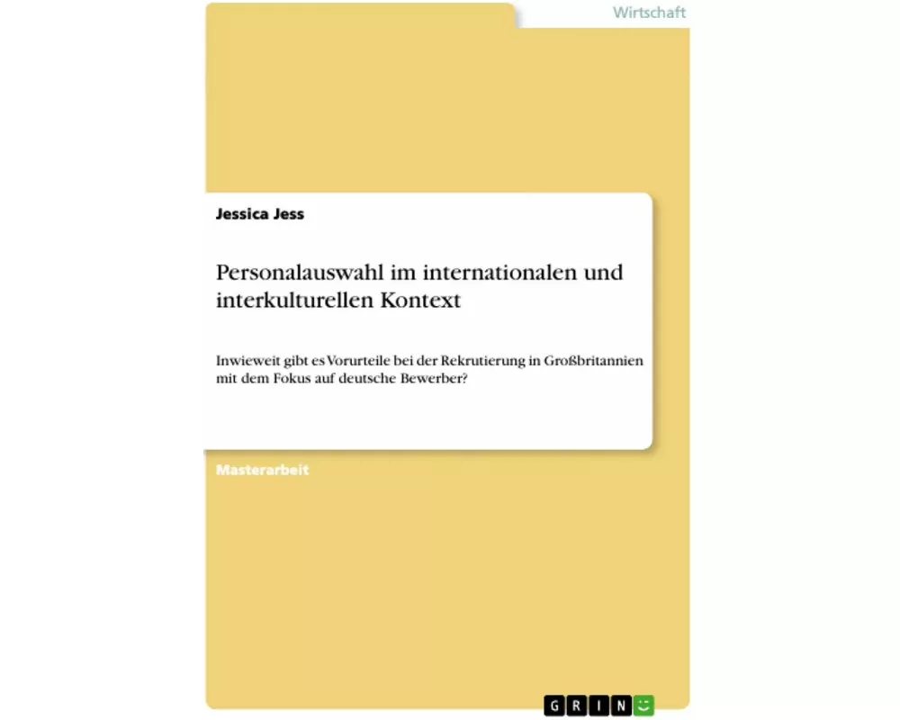 Personalauswahl im internationalen und interkulturellen Kontext