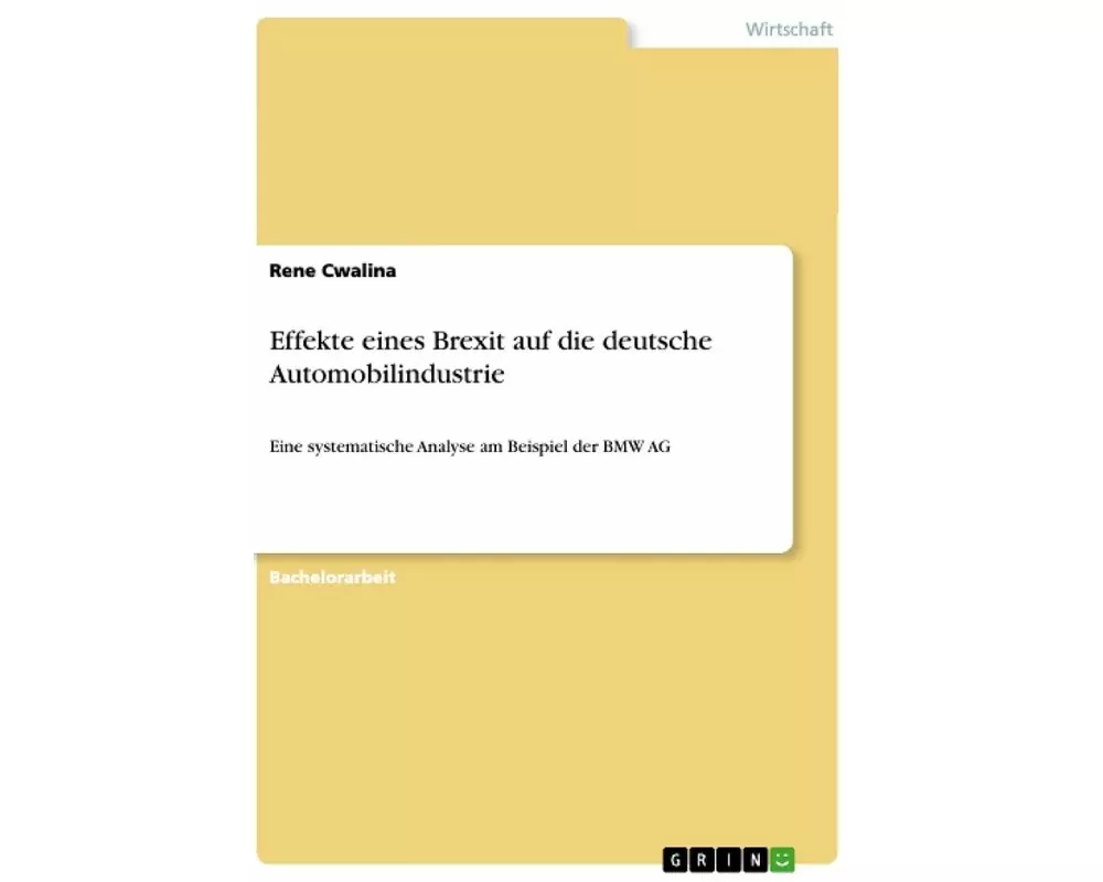 Effekte eines Brexit auf die deutsche Automobilindustrie