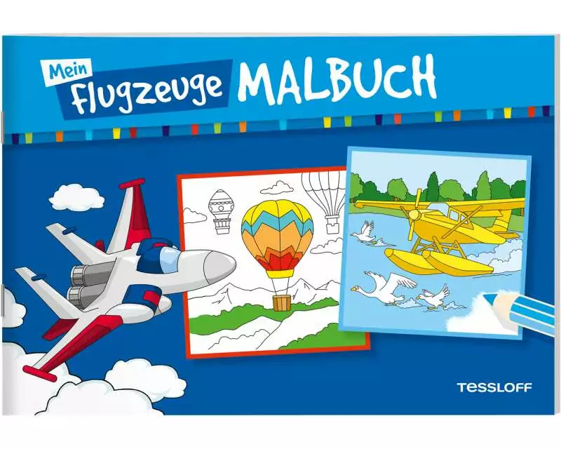 Mein Flugzeuge-Malbuch