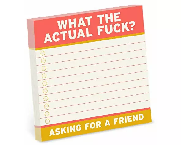 Actual F*ck Large Sticky Notes (4 x 4-inches)