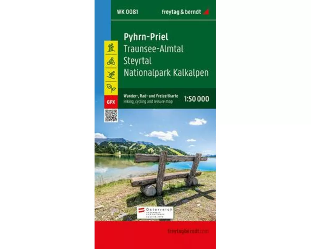 freytag & berndt Wanderkarte WK 0081 Pyhrn-Priel, Traunsee-Almtal - Steyrtal - Nationalpark Kalkalpen 1:50.000