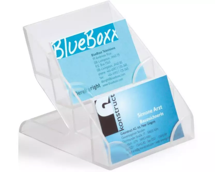 DURABLE Visitenkartenhalter Business Card Display Box