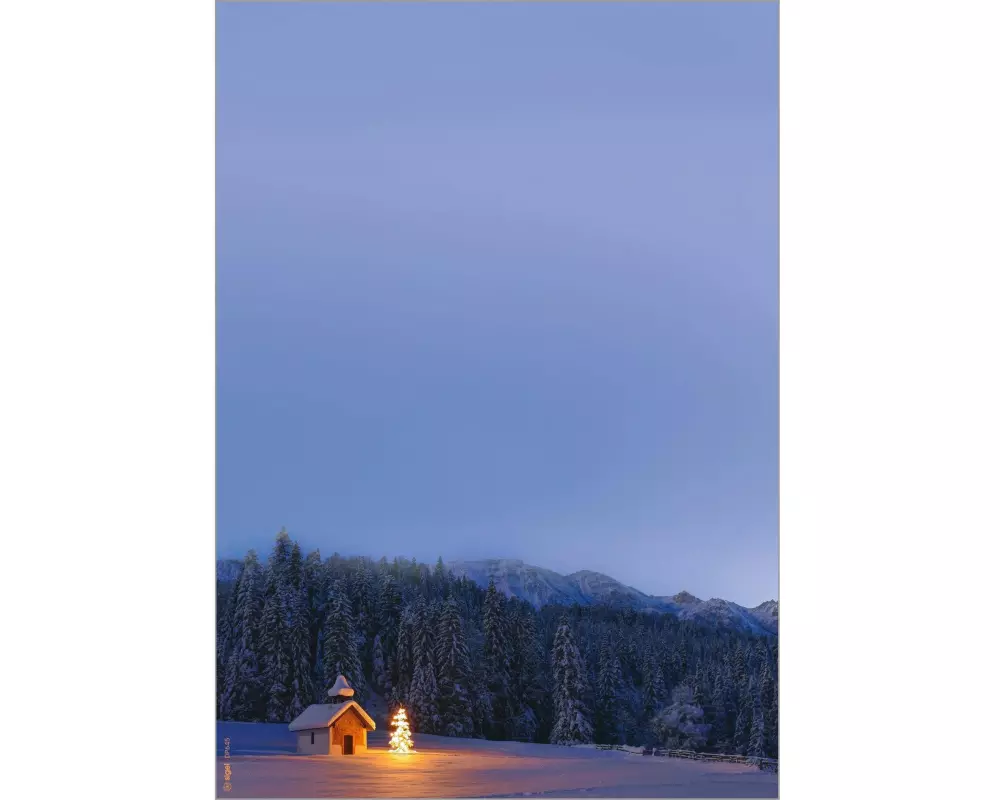 Sigel Motivpapier Christmas Chapel, A4, 90 g/m², 100 Blatt