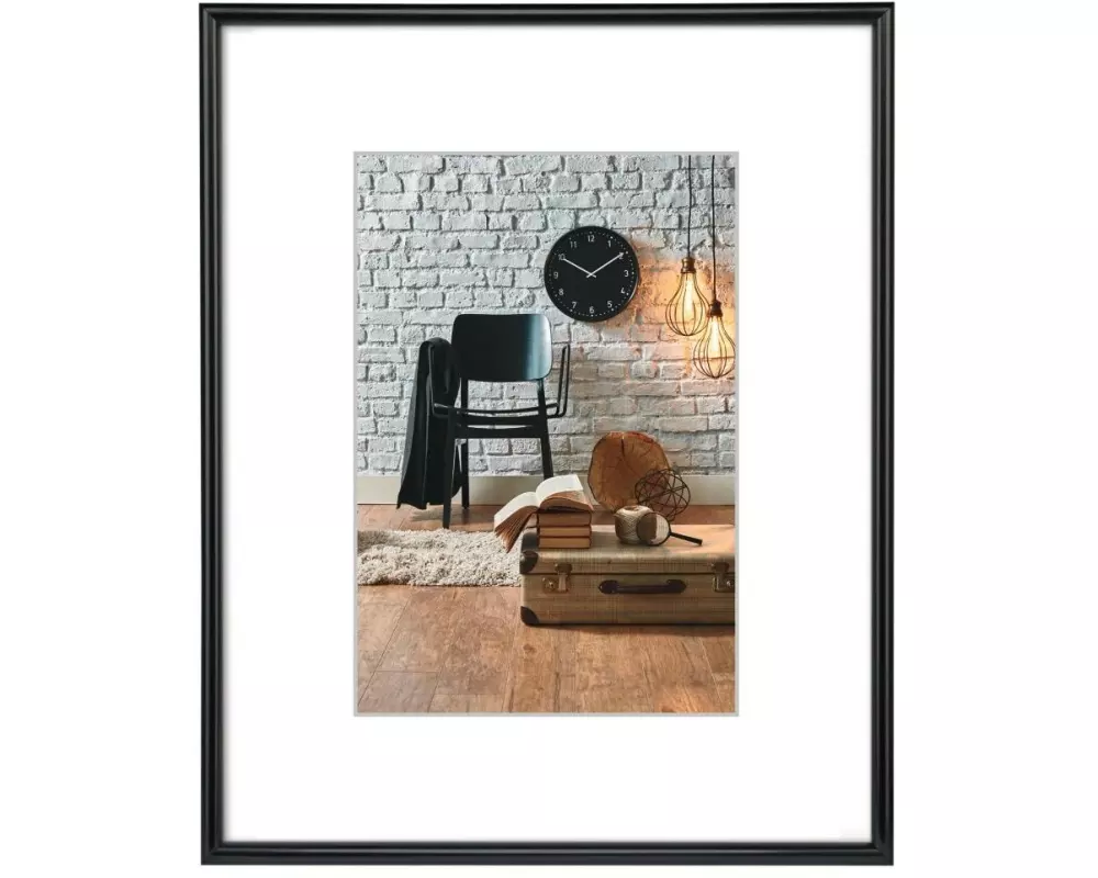 Hama Bilderrahmen Sevilla Dekor Schwarz, 7 x 10 cm