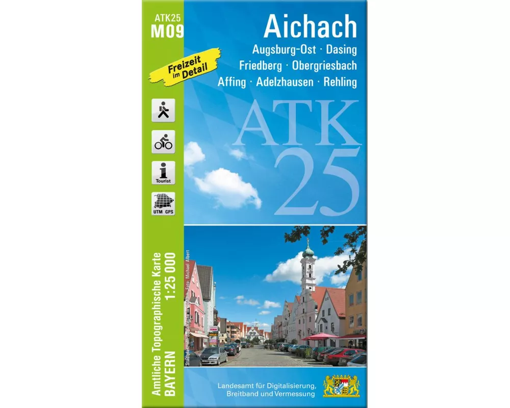 ATK25-M09 Aichach (Amtliche Topographische Karte 1:25000)