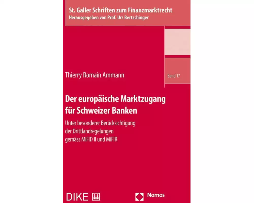 Der europäische Marktzugang für Schweizer Banken