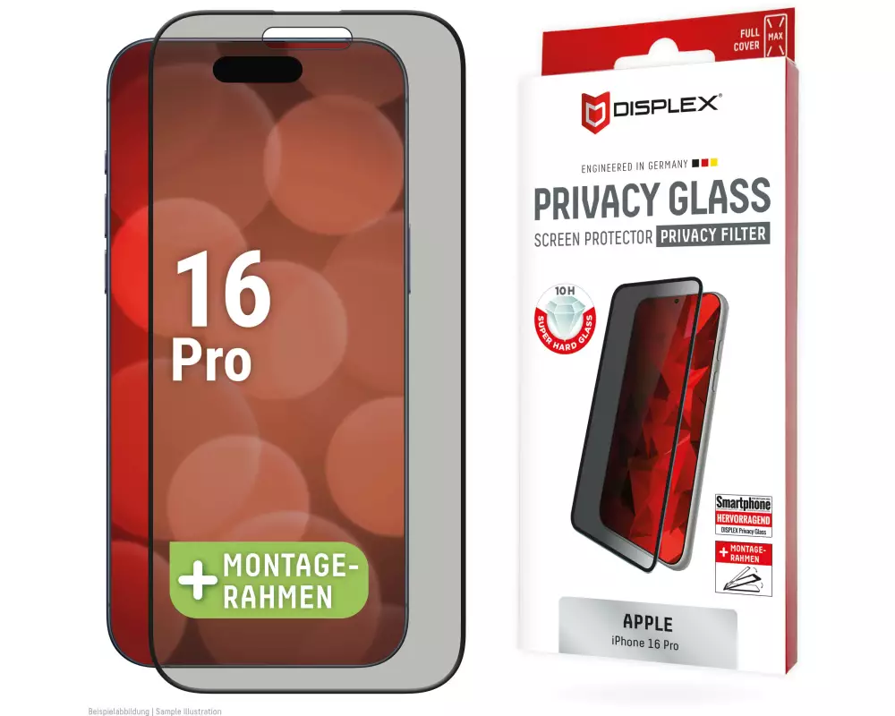 Displex 01999 Display-/Rückseitenschutz für Smartphones Datenschutz-Bildschirmschutz Apple 1 Stück(e)