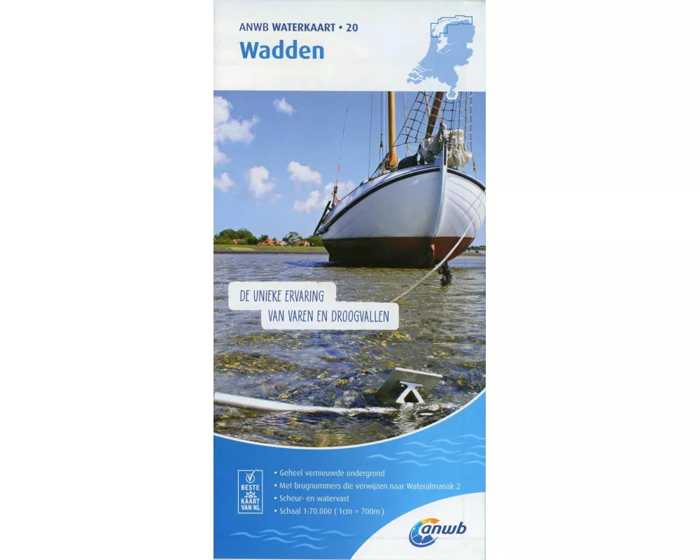 Wadden 1:70 000 Waterkaart