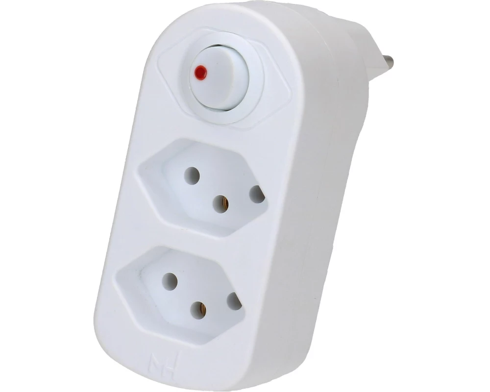 Max Hauri Mehrfachstecker ADAPT 2xT13, drehbar 320° 2