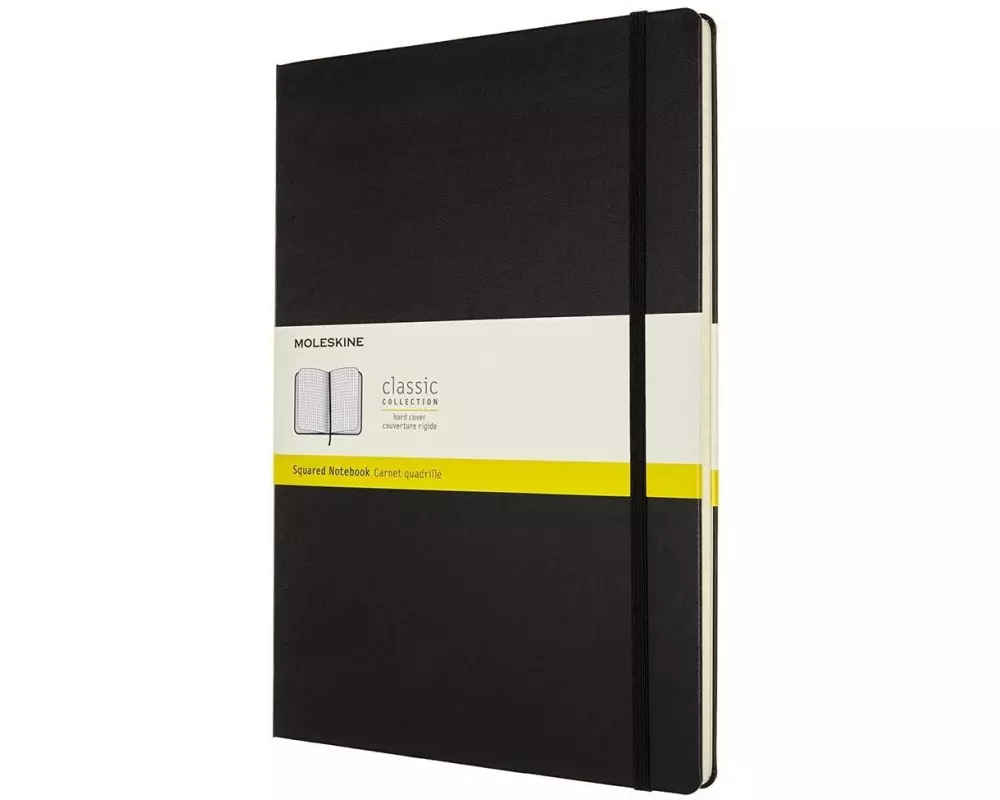 Moleskine Notizbuch Classic A4 Kariert, Hardcover, 192 Seiten