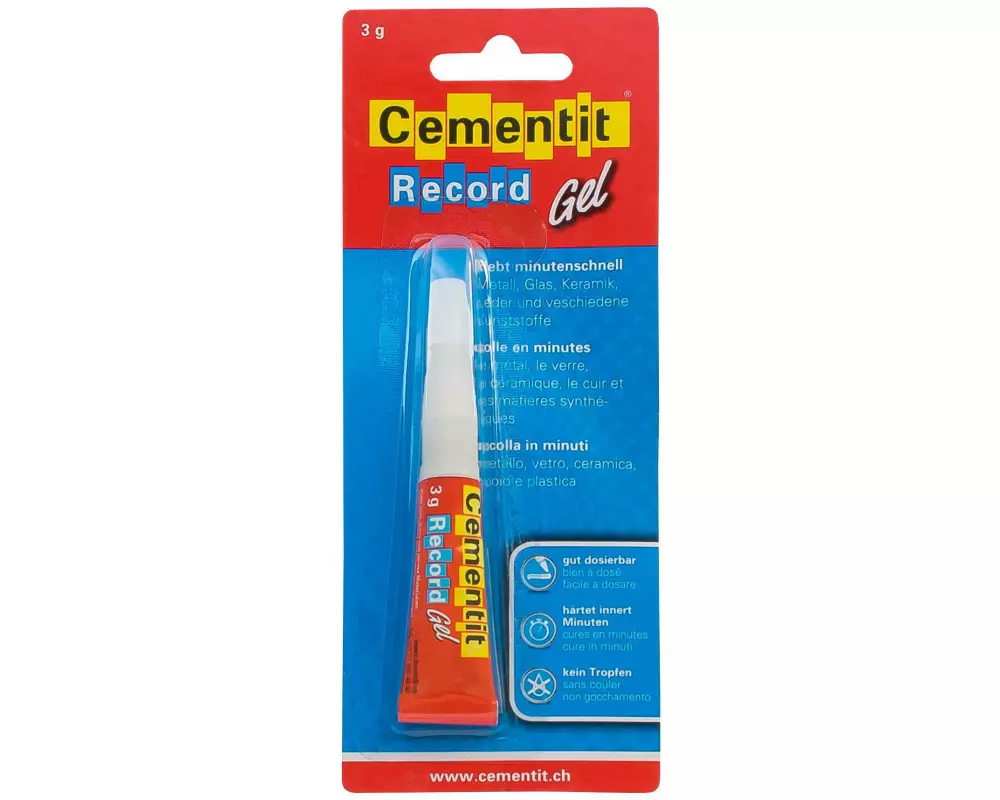 Cementit Alleskleber KlebRecord Gel 1 Stück, Transparent