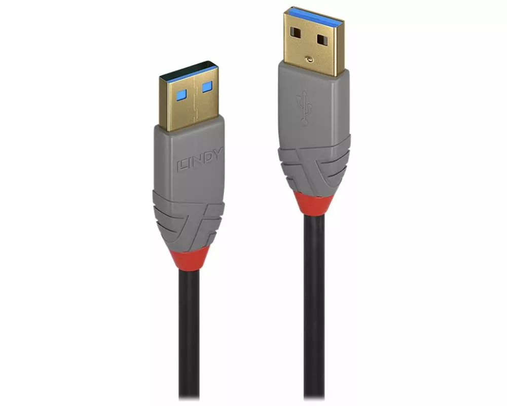 LINDY Anthra Line USB Cable, USB 3.0, USB/A-USB/A M-M, 2m