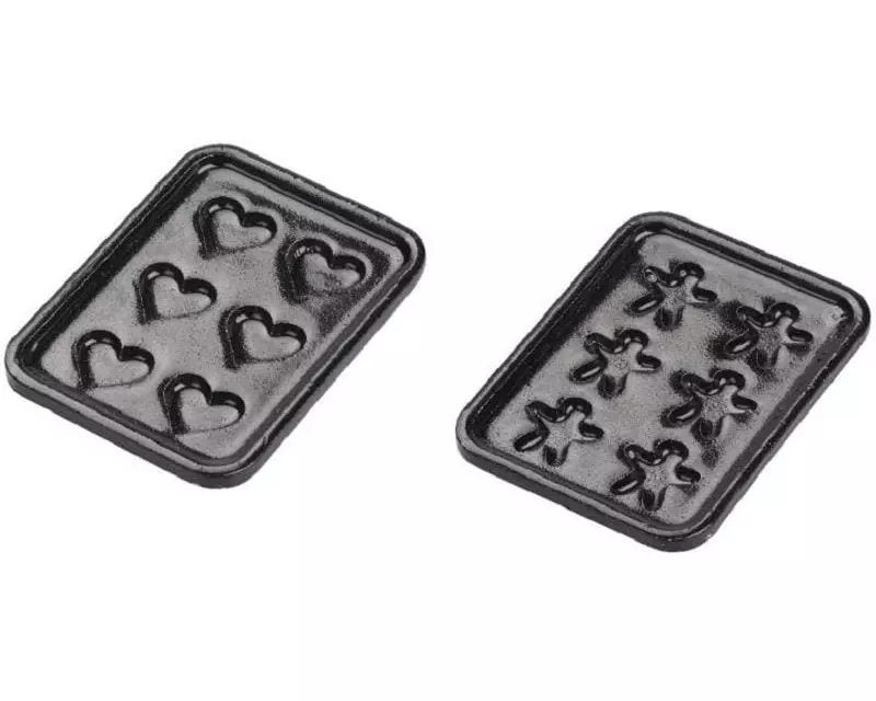 HobbyFun Mini-Utensilien Backform Set Schwarz