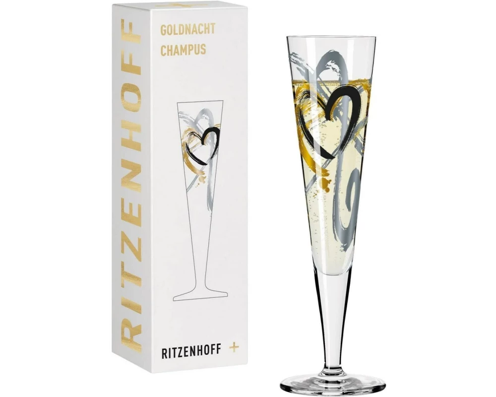 Ritzenhoff Champagnerglas Goldnacht No 1. 205 ml, 1 Stück