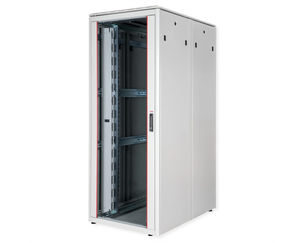 ROLINE 19-Zoll Netzwerkschrank Pro 42 HE, 800x1200 BxT Glastür grau