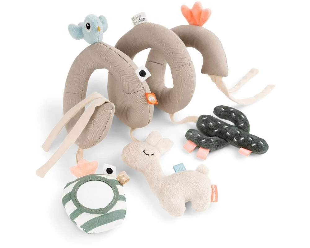done by deer Kinderwagenspielzeug Activity Spirale Lalee Sand