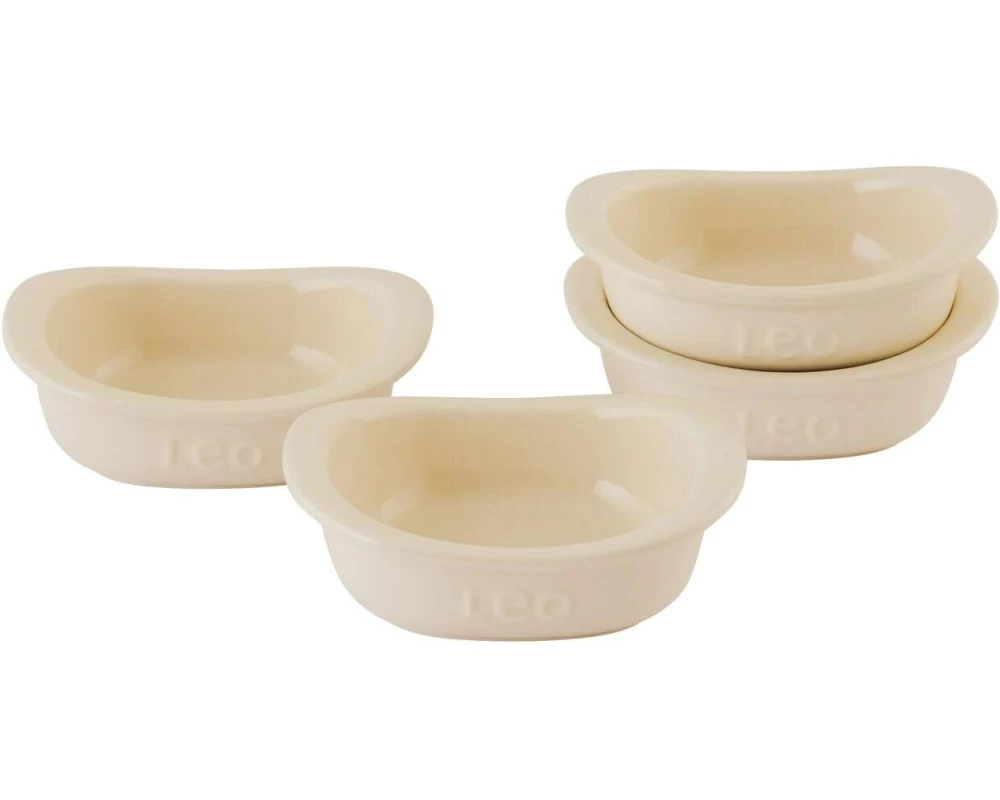 BergHOFF Auflaufform-Set Leo Balance 4 Stk., quadratisch, Beige 0.2 l