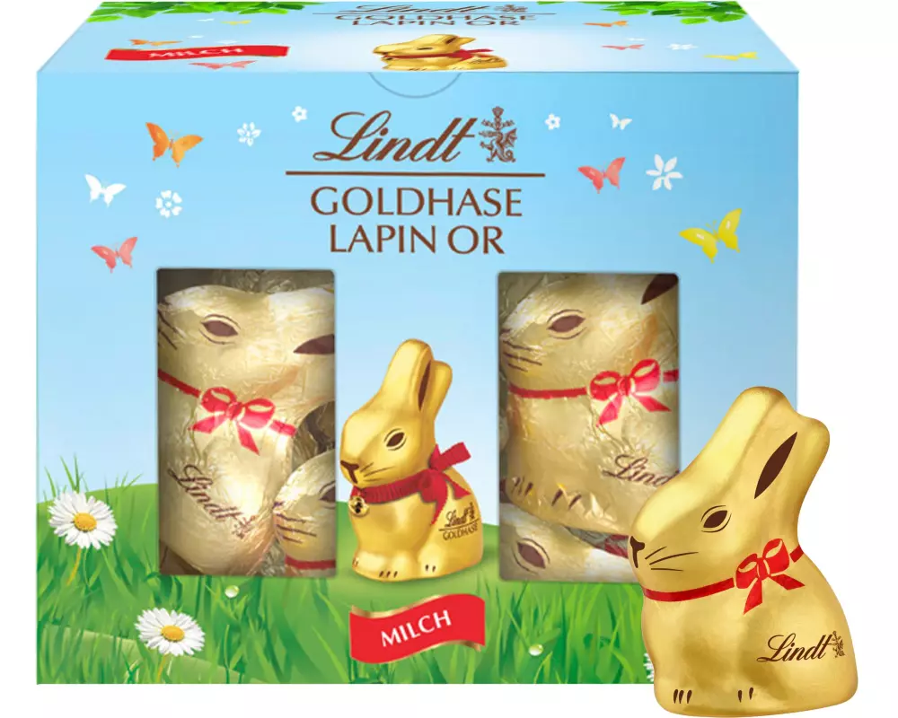 Lindt Schokohase Goldhase Mini Milch Box 200 g