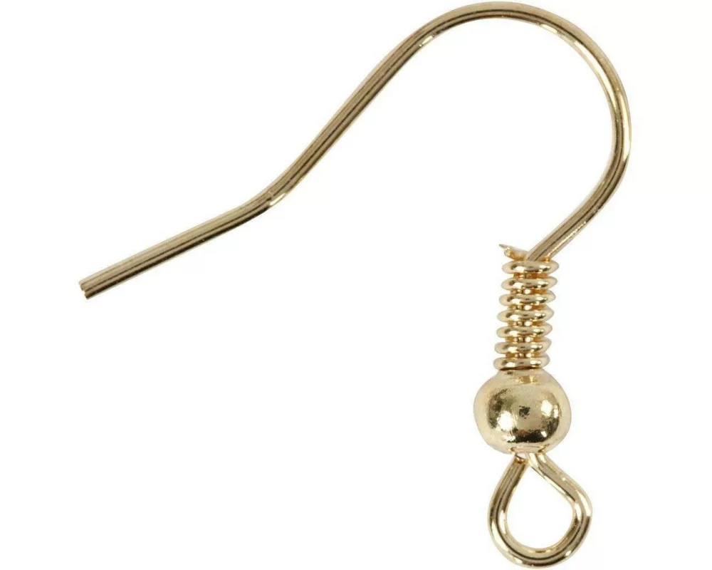 Creativ Company Ohrring 18 mm Vergoldet, 10 Stk.