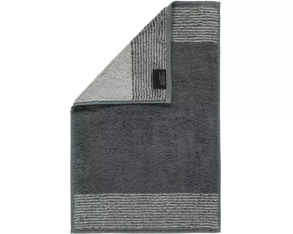 Cawö Gästetuch Two Tone 30 x 50 cm, Schiefer